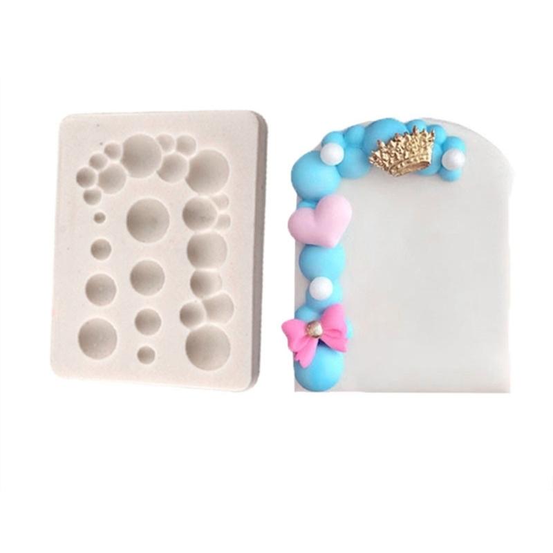 Chocolate Candy Bubble Fondant Mold Hemisphere-Shape Silicone Mold Half Round Baking Fondant Mold Cake-Decor DIY Tool