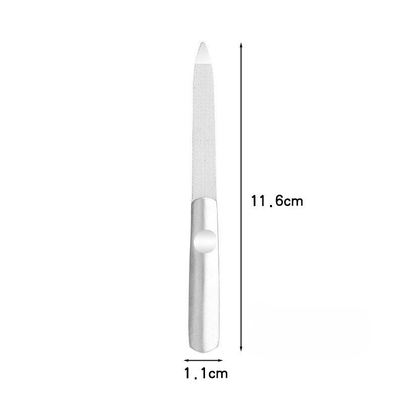 High-Quality Double Sided Nail Files Stainless Steel Manicure Pedicure Grooming For Professional Finger Toe Nails Care Tools