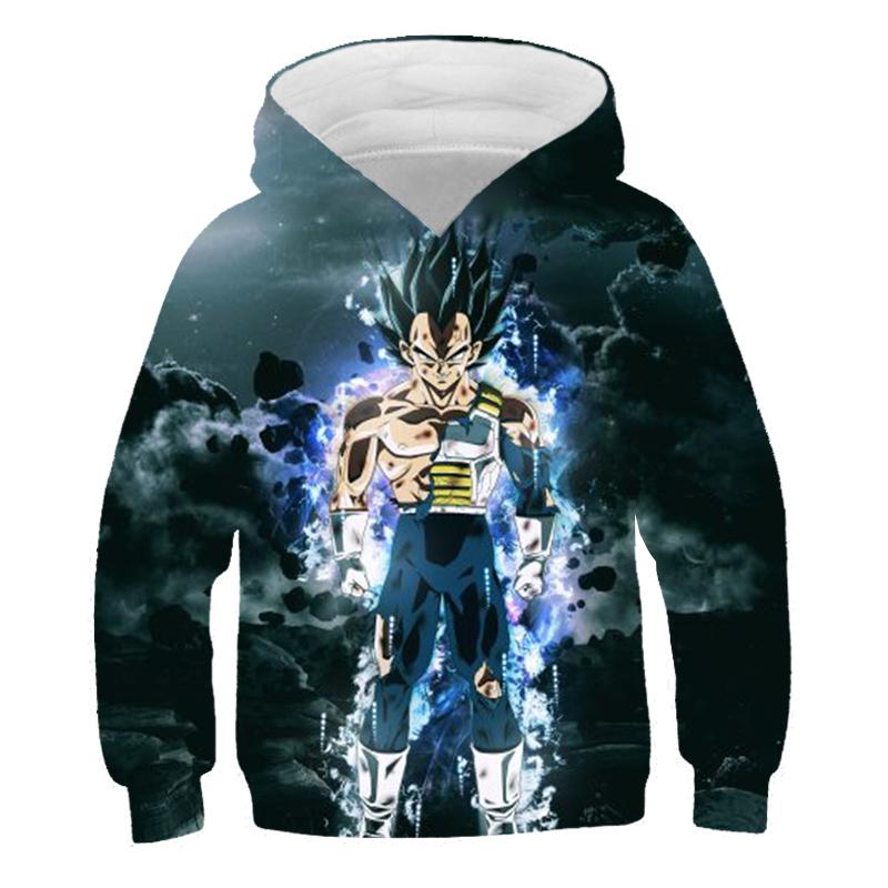 2025 Barn Japansk Anime Super Dragon Ball Pullover Super Goku 3D-trykk Gutt Streetwear Mote Genser Casual Dragon Ball Kul Hettegenser
