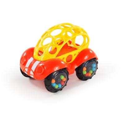 Bright Starts Oball Rattle Roll Months and Stroller Toy Car Teething Rattle Baby Gift Red 81558 & [0 Up]