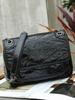High-End Genuine Leather Crossbody Messenger Bag - Large Capacity, Niche Chain Design for Autumn/Winter