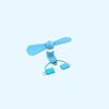 Mini Phone Cooling Fan Plug & Play Universal 3 Ports Small Fan for Summer Outdoor Walk Shopping Daily Use