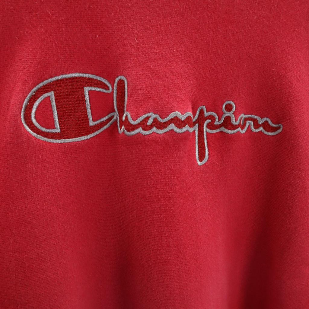 Champion 90s Old USA Made Embroidered Tag Long Sleeve Double Collar Reverse Weave Sweat Men's Used