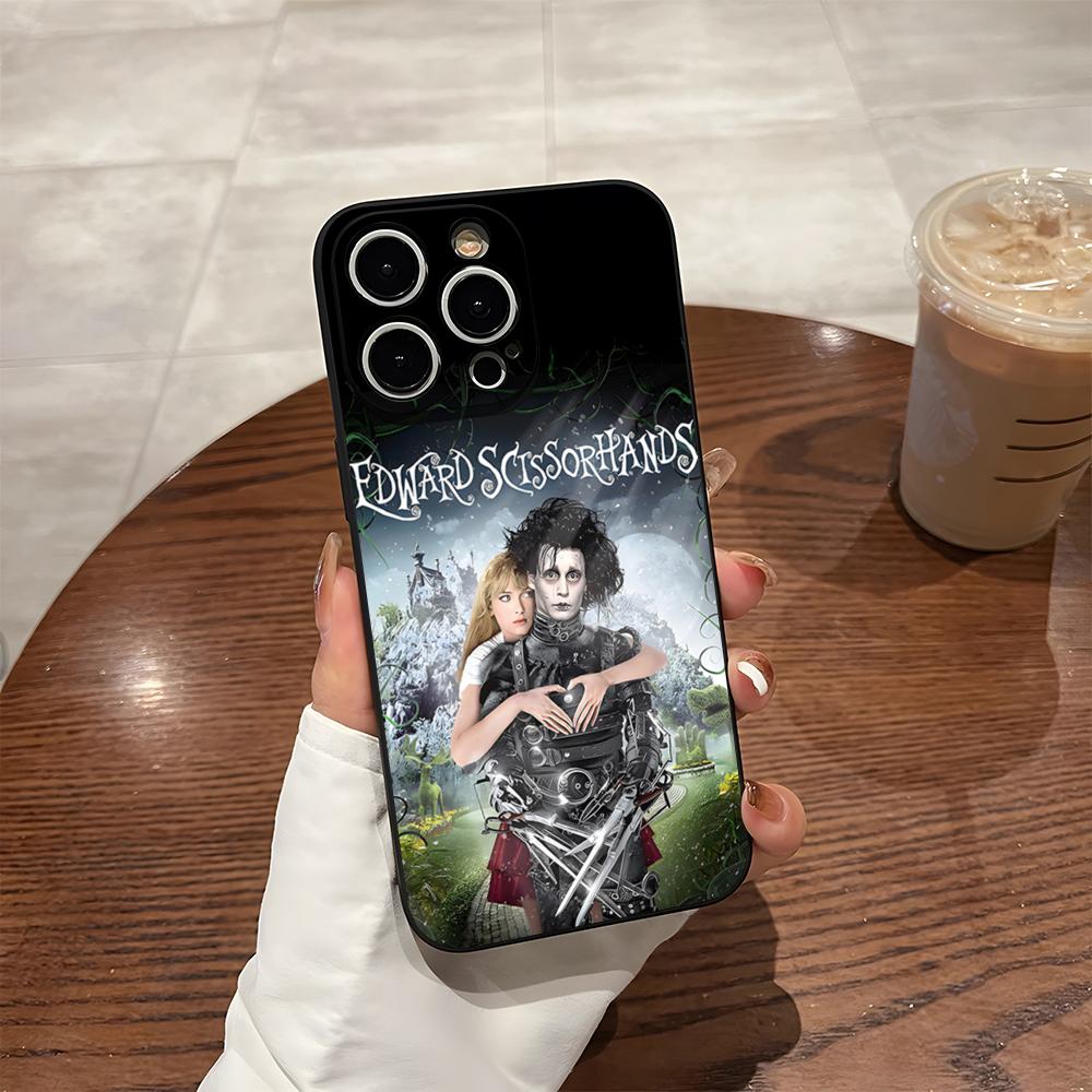 E-Edward Scissorhands Phone Case For 17 Pro Max Iphone 14 Pro Max 12 16 15 13 Pro 11 Xr X Xs 8 7 Plus Back Cover