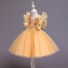 Autumn Children's Princess Dress Sleeveless Costume Flower Girl Tutu Skirt Kindergarten Graduation Dress for Girls