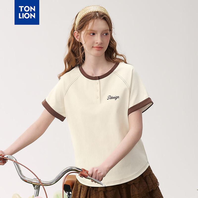 Женская футболка TonLion с цветовыми блоками, с коротким рукавом M