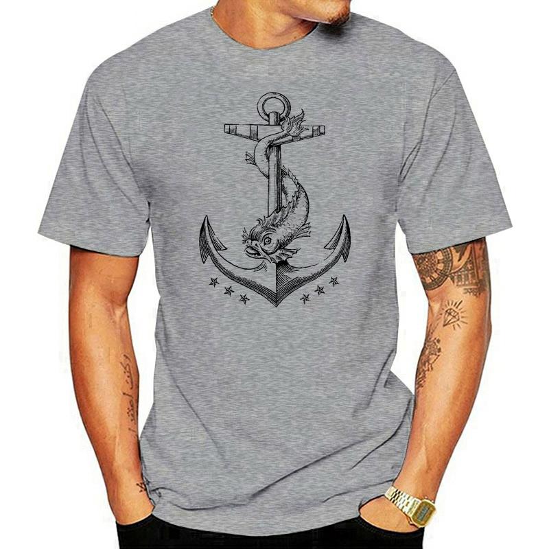 New Print Cotton T-Shirt Male Anchor Ii T-Shirt Sporter Sailer Sailboat Sail Sailor Skipper Trainingphoto T Shi