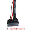 11.8" SATA Adapter Cable Cord Hard Drive Data Line for HDD SSD Optical Drive