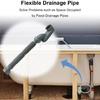 Bathtub Drain Pipe with Flexible Trap Shower Drain Pipe ABS Drain Pipe for Easy Installation In Kitchens & Bathrooms