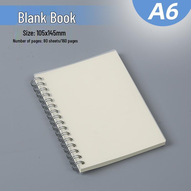 A5 Coil Notebook: Thick Lined & Grid for Junior High and High School Students.
