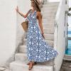 28/5000 Spring/Summer New Style Sleeveless Collarless Dress for Beach, Backless Vacation Long Dress for Women