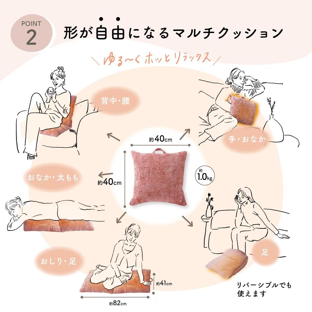 ATEX Lourdes Thermal Vibration Loose Perna Neagră Spate Talie Mâini Picior Perna Warm Life AX-HX330bk