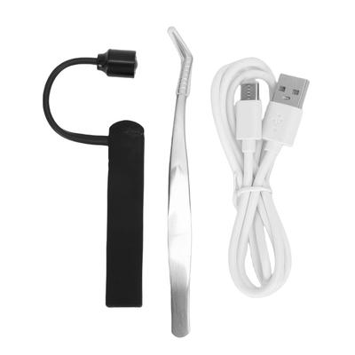 Lampa LED do Rzęs 1W 395nm Światło do Szybkiego Utwardzania Kleju i Przenośna Pęseta do Przedłużania Rzęs