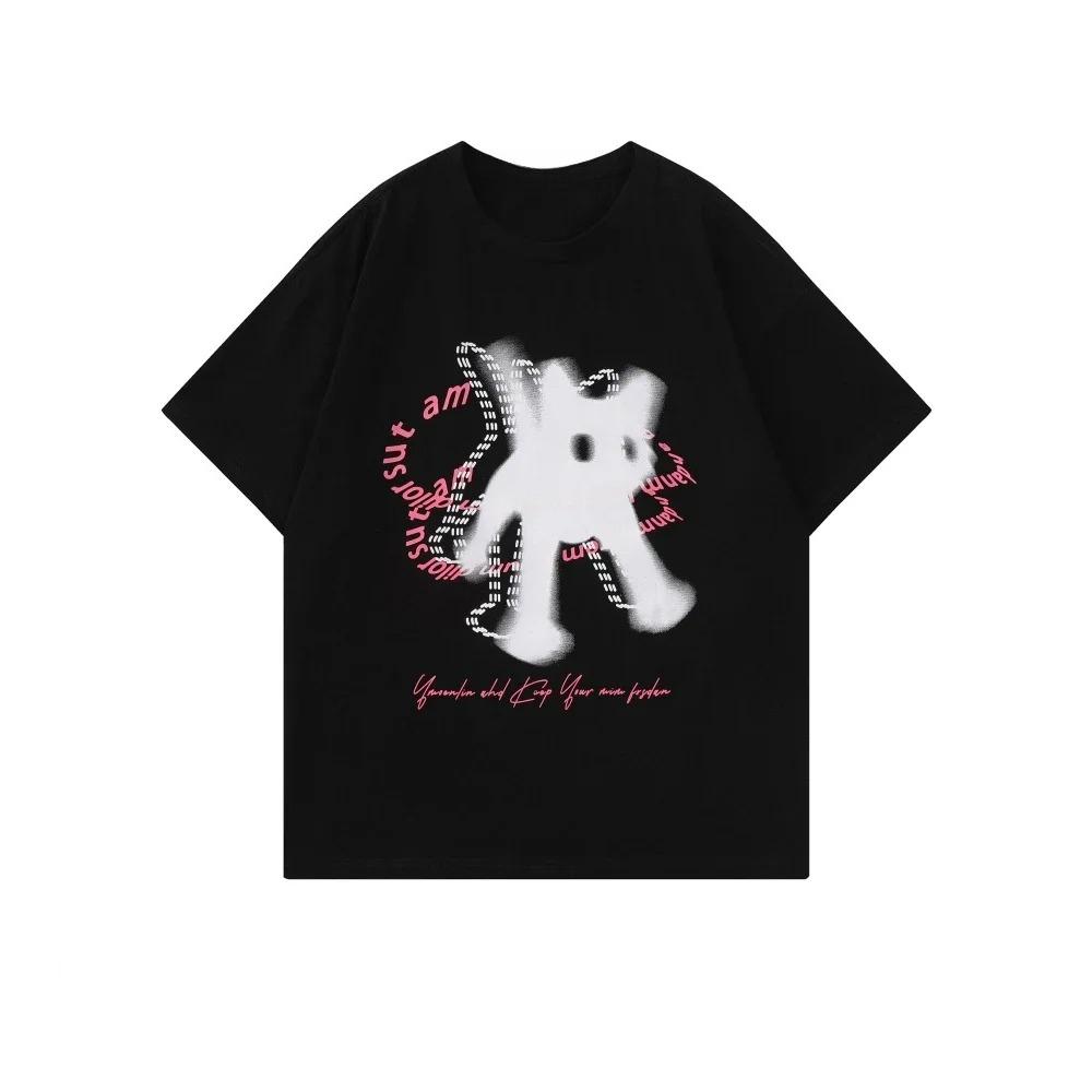 Kittens Avatar Blouse Women's T-shirt Female Y2k Clothes Girls Kawaii Tops House Pet Print Streetwear Cute Cat Graphic Clothing
