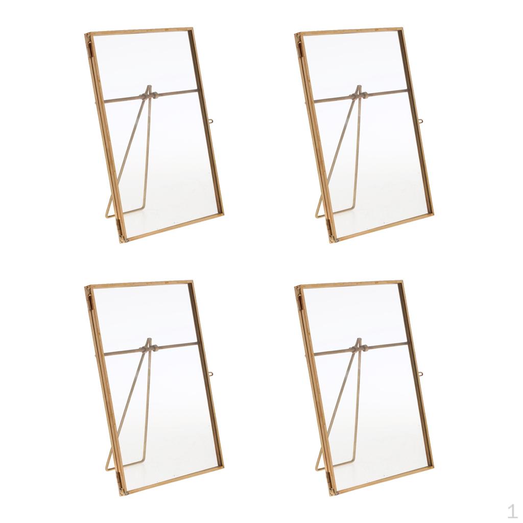 

4 шт. Стеклянная стоячая коллекционная картинка