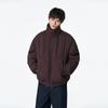 Giacca in Cotone con Cappuccio da Uomo Casual Larga Monocolore Versatile Invernale Nuova Ispessita Calda Antivento Giacca in Cotone