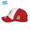 Peru Flag 3D Soccer Hats Sun Baseball Cap Breathable Adjustable Men Women Outdoor Fishing Hat