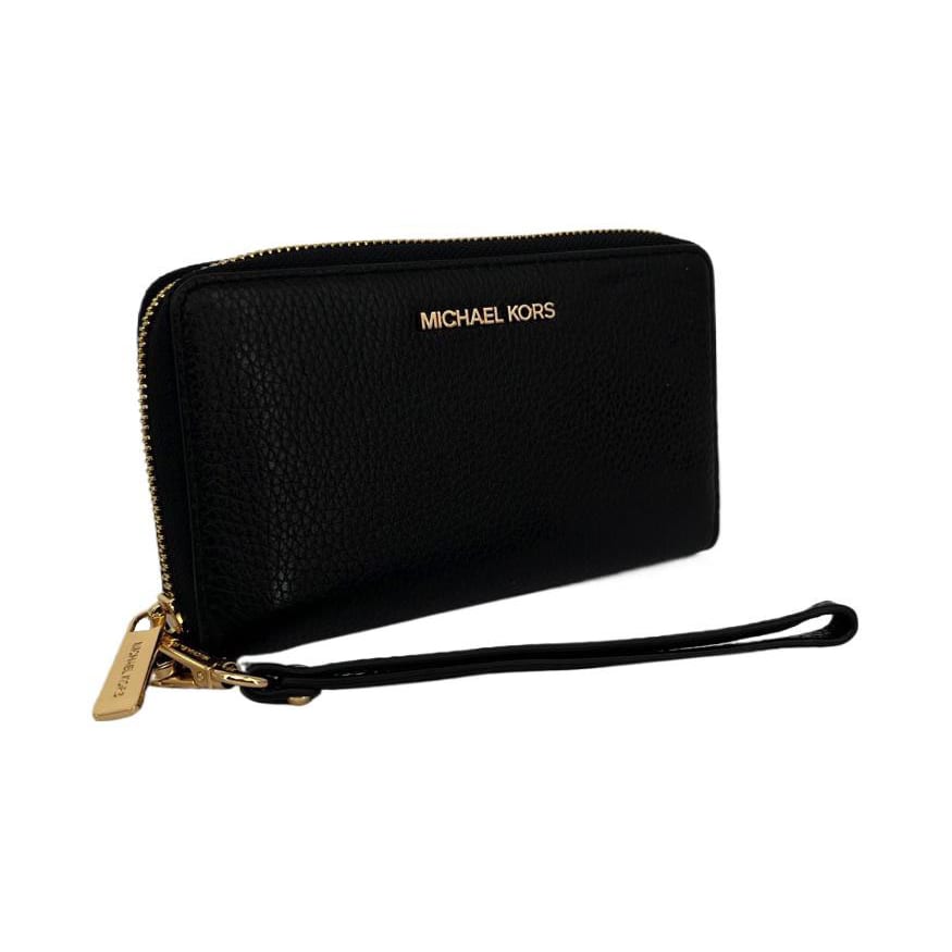 MICHAEL KORS Leather Wallet Large Women's Black 35S9GTVE7L-BLK
