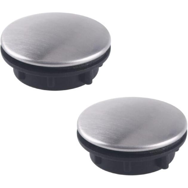 2 Pack Sink Tap Hole Cover Kitchen Faucet Hole Cover Stainless Steel-45mm