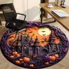 1PC Halloween Castle Chair Carpet for Office Non-Slip, Lightweight, Machine Washable Rug for Office, Sleeping, Room - Holiday Decoryy251009118