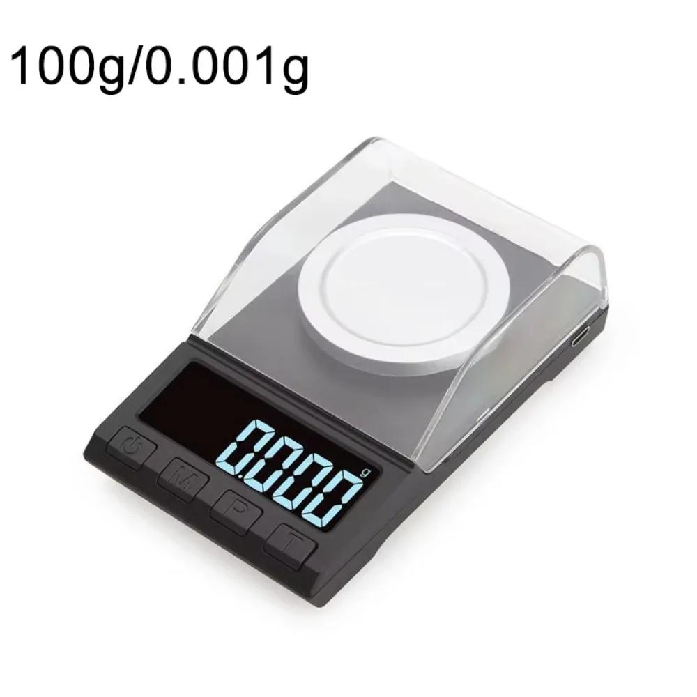 200g/100g/50g/20g/10g 0.001g Precision Digital Scale High Precision Portable Electronic Balance Scale Durable Dustproof