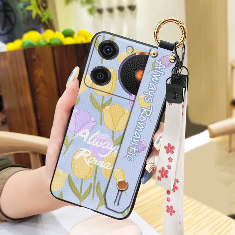 Phone Holder Dirt-resistant Phone Case For ZTE Nubia Music Wrist Strap Ring Anti-knock Protective Fashion Design Durable