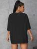 Unisex INTENSE FEELINGS Street Hip Hop Female T-Shirts Loose Oversize Short Sleeve Soft Soft Tops Summer Breathable Tee Clothing