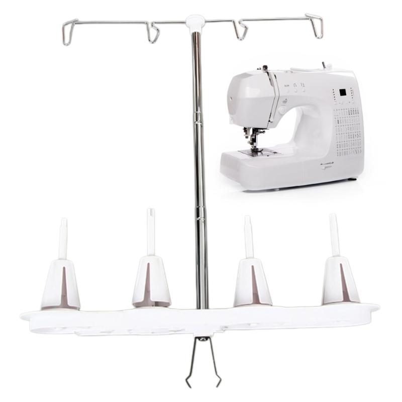 Multipurpose 4 Spools Holder Stand Household Sewing Machine Thread Spool Organiser for Fabric Tailoring Dressmaking