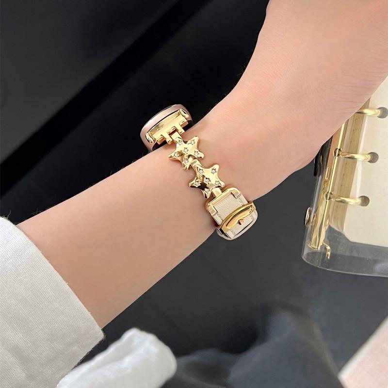 Luxury Leather Butterfly Strap For Xiaomi Mi Band 9 8 Smartwatch Band For Mi Band 8 9 Pro Sport Bracelet Wristband Replacement Red Mi Watch 4 Strap