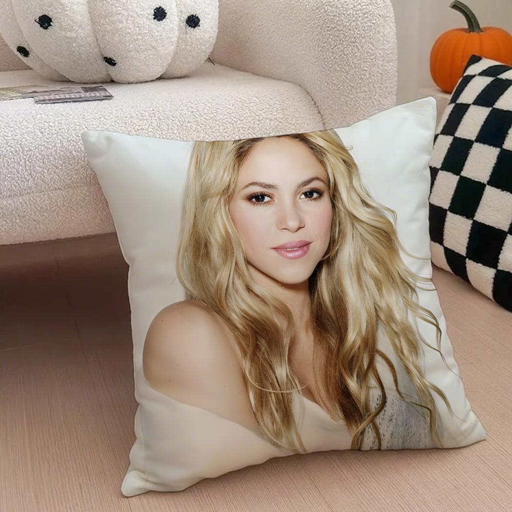 Popsinger SShakiras Cushion Cover Throw Pillow Cover Hidden Button Durable Polyester Chair Cushion