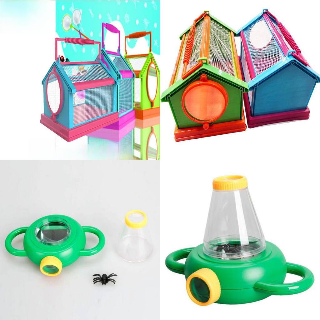 Дитячий набір для спостереження за комахами з ручною лупою та пластиковою кліткою для вивчення природи