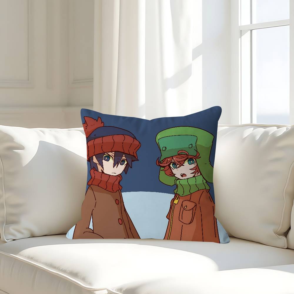 South Park K-Kyle Broflovski Kissenbezug Abnehmbarer Waschbarer Kissenbezug – Ganzjährig Weiches Leinen