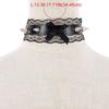 Lace Bowknot PU Pendant Short Necklace for Women Trend Cosplay Clavicle Choker Adjustable Collar Girls Party Jewelry