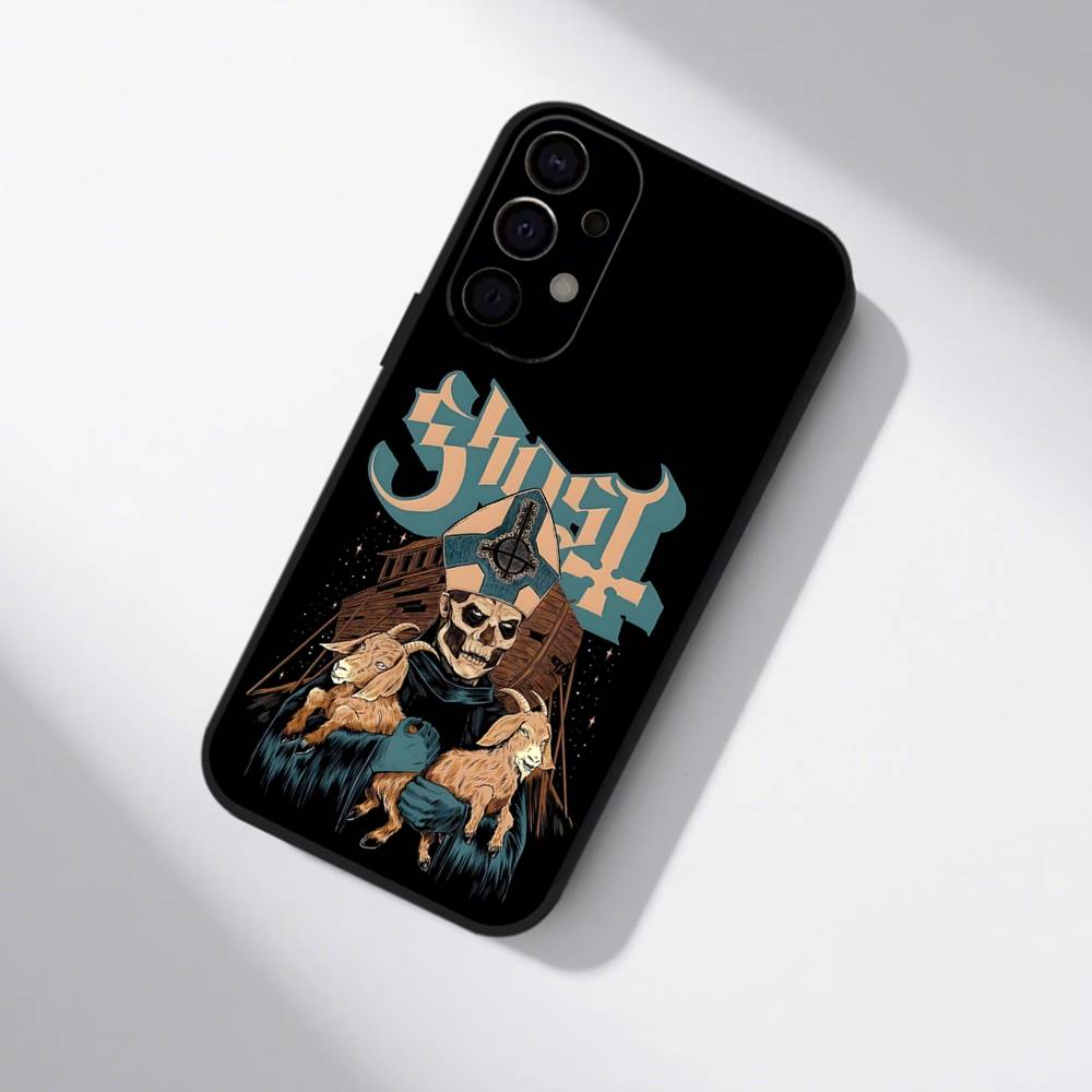 Ghost Heavy Metal Band Phone Case For Samsung S25,S24,S21,S22,S23,S30,Ultra,S20,Plus,Fe,Lite,5G Black Cover