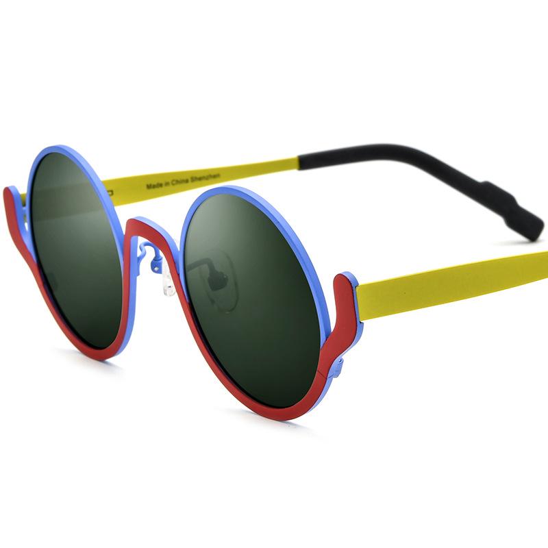 Trendy Color-Block Titanium Polarized Sunglasses for Men & Women - Celebrity Style