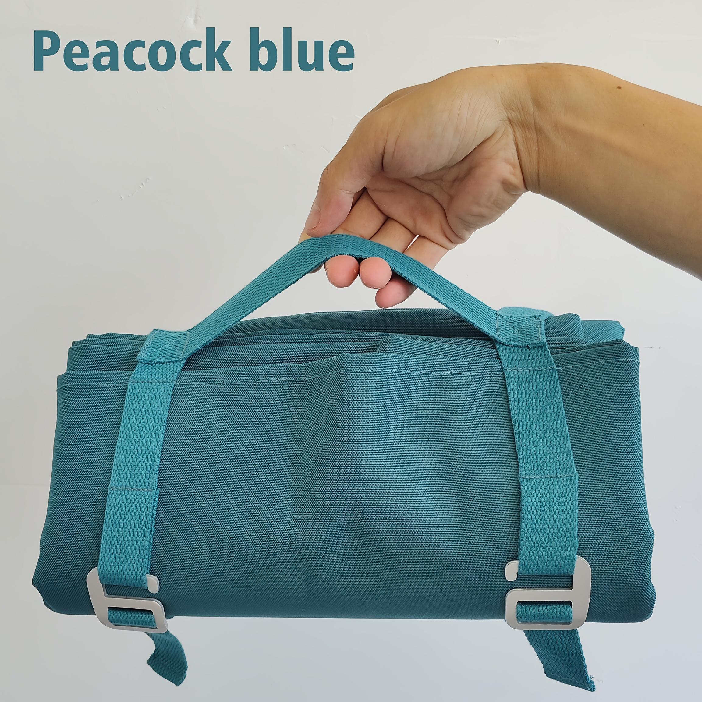 Foldable Waterproof Picnic Mat Large Outdoor Camping Beach Blanket Portable Lightweight Ground Mat with Carry Handle for Travel 143 x196cm павлин голубой