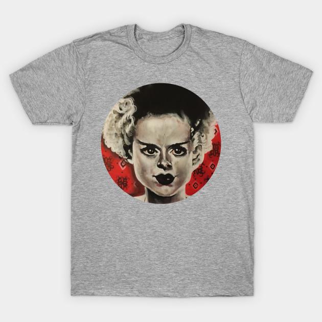 Unisex Fashion TShirt Bride Of Frankenstein Print TShirt Plus Size S-5XL T-Shirt 100%Cotton Tops O Neck Short Sleeve Tees XXL серый