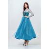 Elsa character princess dress frozen Halloween cosplay fairy princess queen dress blue dress