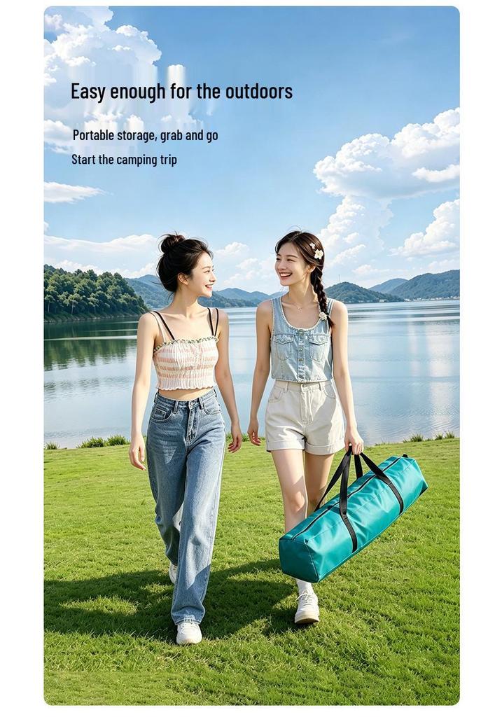 Breathable Outdoor Camping Tent with One Door and Three Windows, Portable and Easy to Store for Leisure and Picnics.