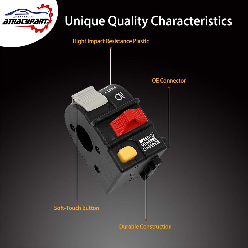 Handlebar Headlight Switch Hi/Lo/Off Beam Light/Kill/Stop | For 2001-2005 Polaris Sportsman 400 500 700 Magnum 325 330 Scrambler Xpedition Trail Boss