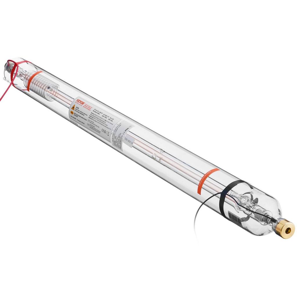 90W CO2 Laser Tube 49.2 in / 1250 mm Borosilicate Glass Laser Cutter Tube