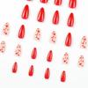Valentinstag Rotes Herz Nagelkunst - Tragbare Nagelspitzen & Falsche Nageltattoos