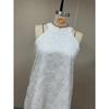 Women Solid Color Lace Button Halter Sleeveless Knee Length Summer Casual Dress