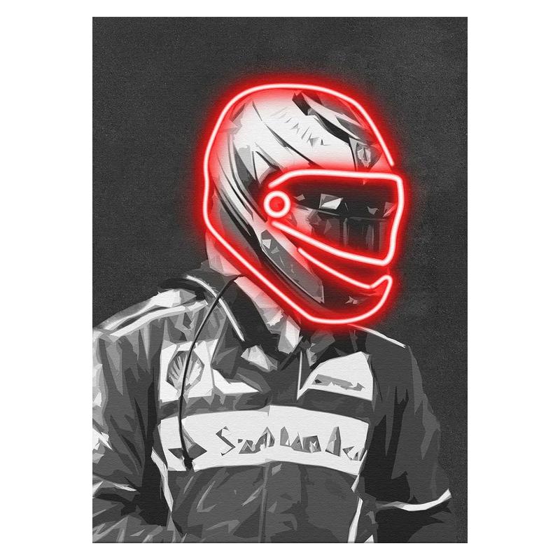 Racer Poster Motorsport Fan Gift Canvas Wall Art Poster and Prints Modern Abstract Art Painting Wall Picture for Home Room Decor