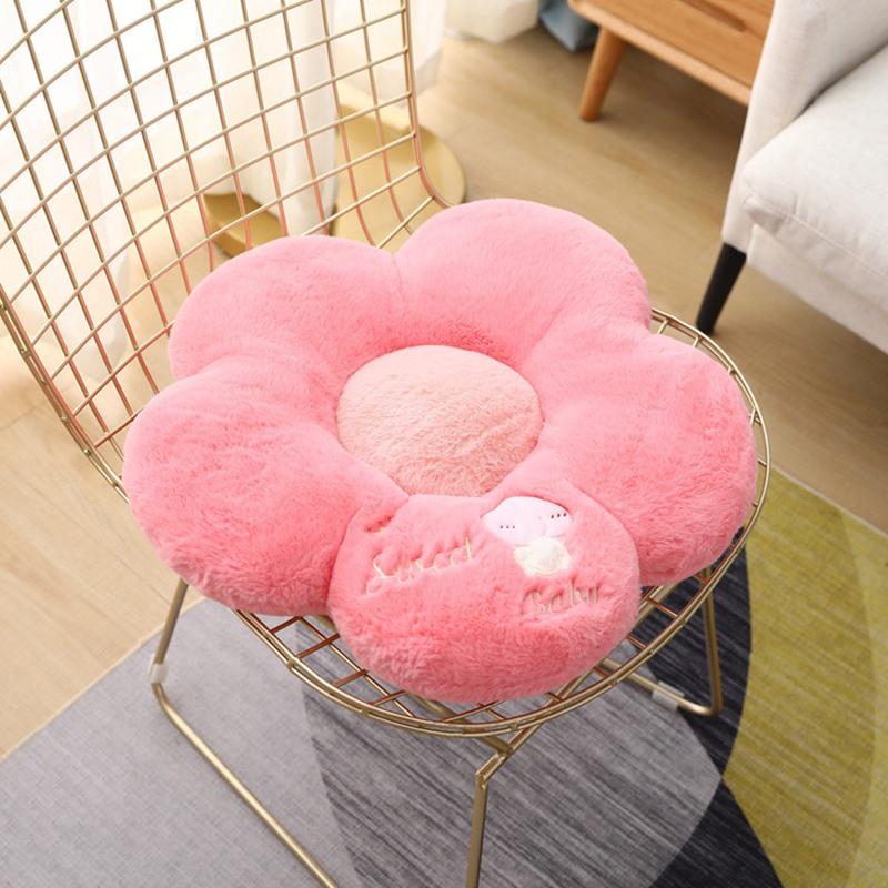 Fresh Colorful Daisy Flower Plush Pillow Toy Soft Cartoon Plant Stuffed Doll Chair Cushion Car Pillow Kids Lovers Birthday Gift