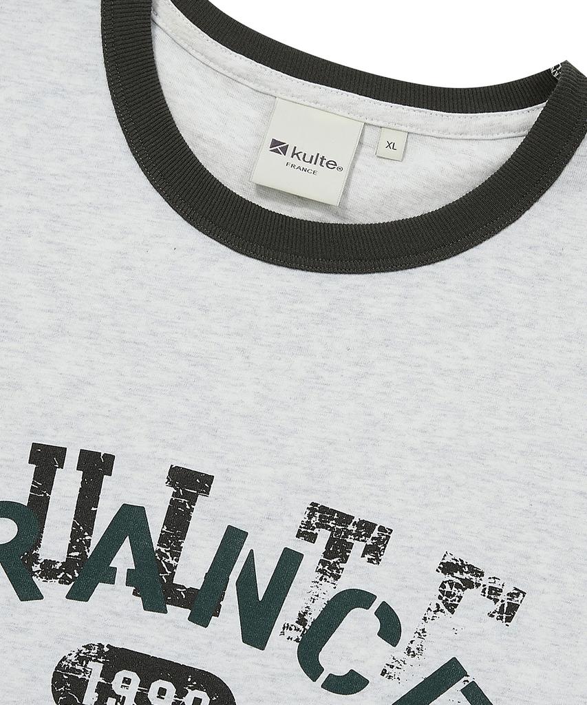 KULTE Stamp Ringer T-Shirt L.Melange