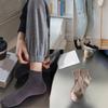 Mens Athletic Basic Solid Color Cotton Crew Socks Moisture Wicking Running Elastic Cuff Short Tube Ankle Socks for Men