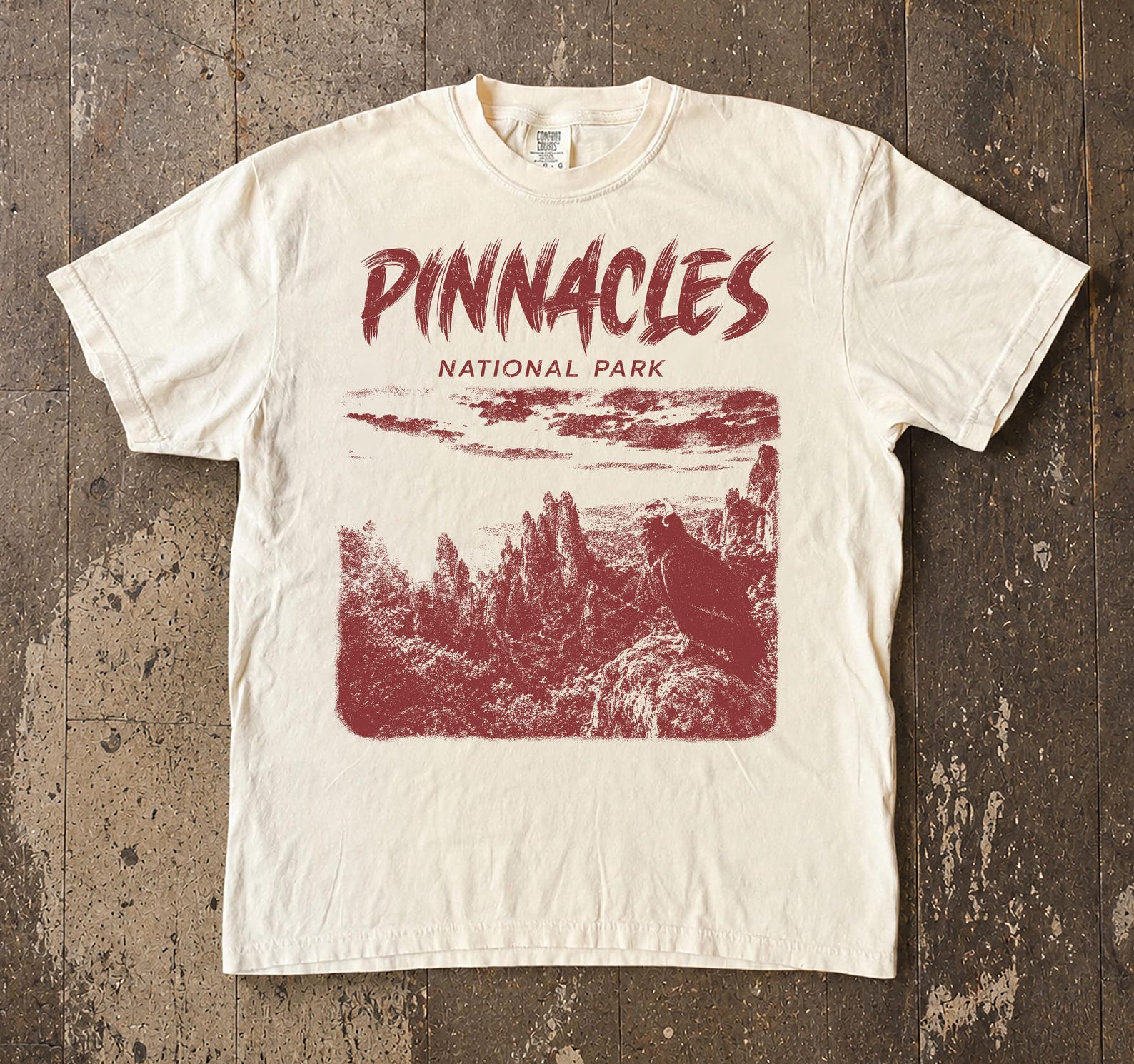 Pinnacles National Park T-Shirt, California Hiking Nature Tee, Comfort Colors Rock Formations S