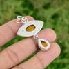 Natural Tiger'S Eye Gemstone Pendant Handmade 925 Sterling Silver Indian Jewelry