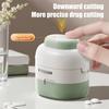 2-in-1 Pill Cutter Adjustable 1/2 1/4 Pill Splitter with Sharp Blade Storage Compartment Portable Safe Tablet Cutter for Tiny Small And Large Pills